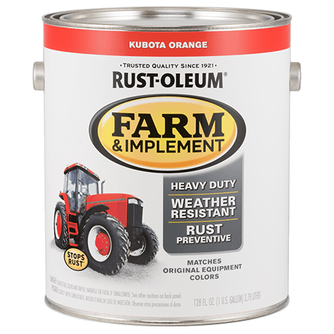Rust-Oleum® Specialty Farm & Implement Paint Brush-On Gallon Kubota Orange