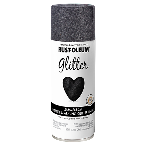 Rust-Oleum Glitter Spray Paint Midnight Black