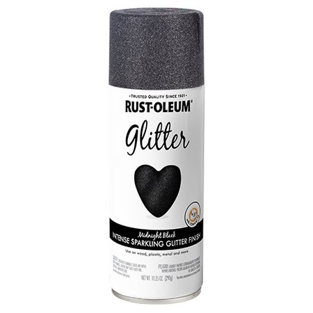 Rust-Oleum Glitter Spray Paint Midnight Black