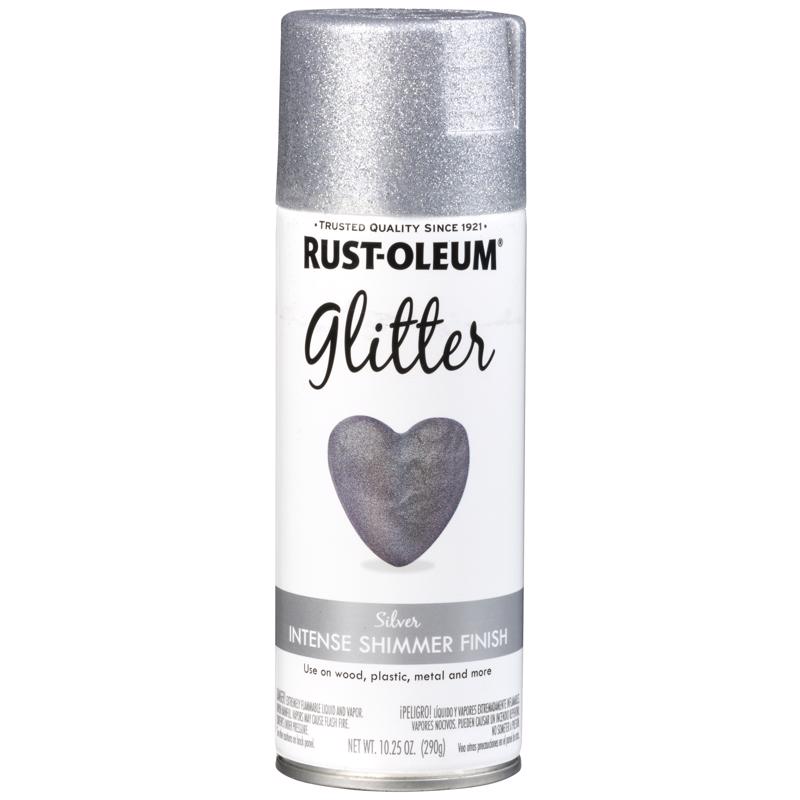 Rust-Oleum Glitter Spray Paint Silver