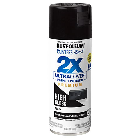 Rust-Oleum Ultra Cover 2X High Gloss Spray Paint Black