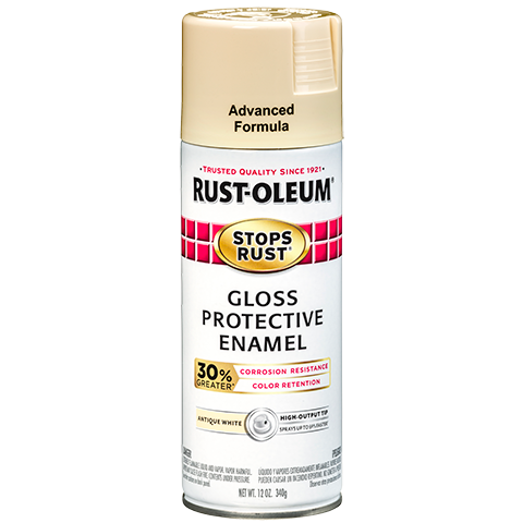 Rust-Oleum Stops Rust Advanced Spray Paint Gloss Antique White