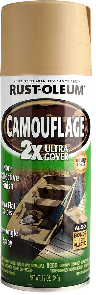 Rust-Oleum 2X Camouflage Specialty Spray Paint Flat Sand