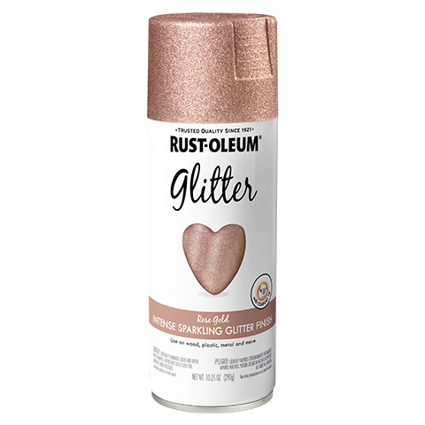 Rust-Oleum Glitter Spray Paint Rose Gold