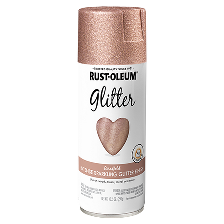 Rust-Oleum Glitter Spray Paint Rose Gold