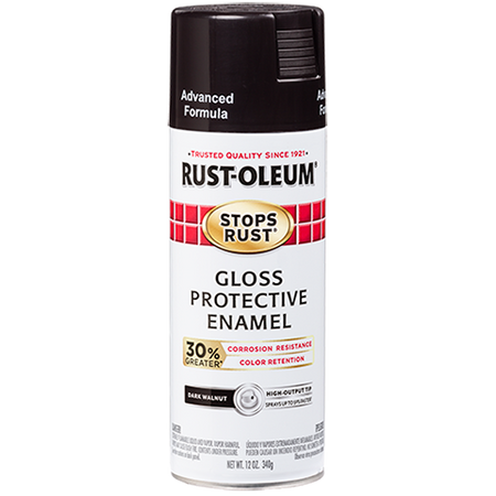 Rust-Oleum Stops Rust Advanced Spray Paint Gloss Dark Walnut