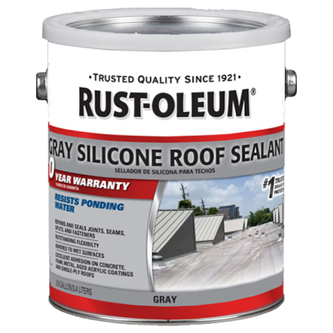 Rust-Oleum Silicone Roof Sealant Gallon Gray