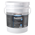Rust-Oleum Premium Elastomeric roof coating bucket on a white background