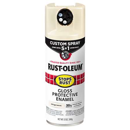 Rust-Oleum Stops Rust Custom Spray 5-in-1 Spray Paint Antique White 376887