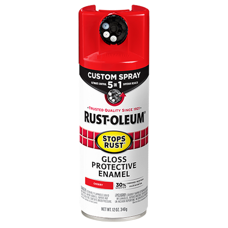 Rust-Oleum Stops Rust Custom Spray 5-in-1 Spray Paint Cherry 376889
