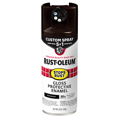 Rust-Oleum Stops Rust Custom Spray 5-in-1 Spray Paint Dark Walnut 376890