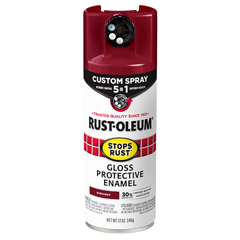 Rust-Oleum Stops Rust Custom Spray 5-in-1 Spray Paint Burgundy 376901