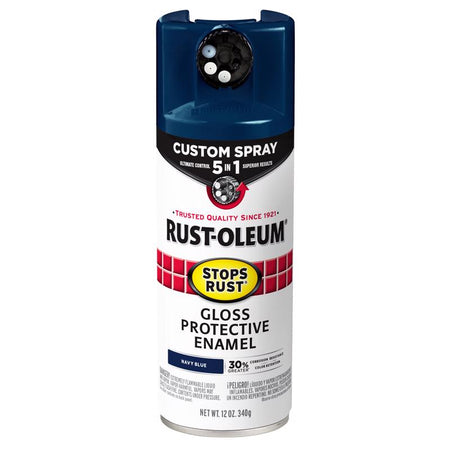 Rust-Oleum Stops Rust Custom Spray 5-in-1 Spray Paint Navy Blue 376904