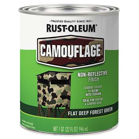 Rust-Oleum Specialty Camouflage Brush-On Paint Flat Deep Forest Green