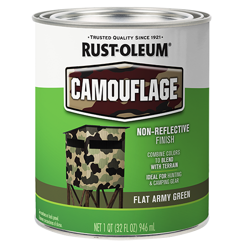 Rust-Oleum Specialty Camouflage Brush-On Paint Flat Army Green