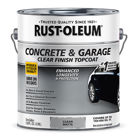Rust-Oleum Concrete & Garage Clear Finish Topcoat Clear Matte