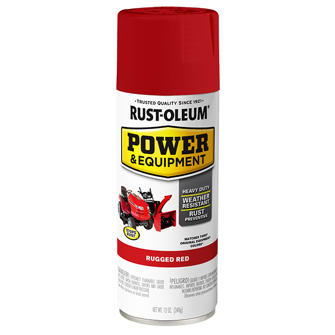 Rust-Oleum Power & Equipment Spray Paint Rugged Red 395420
