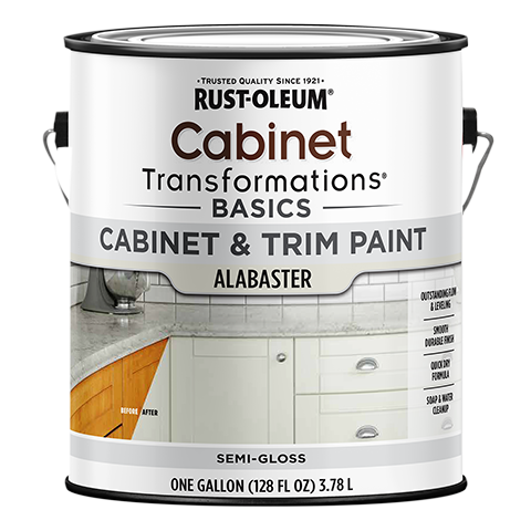 Rust-Oleum Cabinet Transformations Basics Cabinet & Trim Paint Alabaster Semi-Gloss Gallon