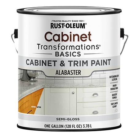 Rust-Oleum Cabinet Transformations Basics Cabinet & Trim Paint Alabaster Semi-Gloss Gallon