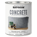 Rust-Oleum Concrete Interior Wall Paint Quart Charcoal Gray