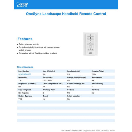 Feit Electric OneSync Remote-4