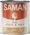Can of Saman Seal, Stain & Poly in Dark Chestnut color