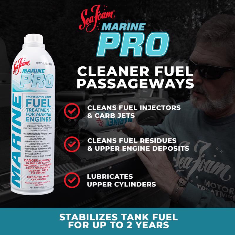 Sea Foam MP20 Marine Pro Fuel Treatment for Marine Engines Product Highlights