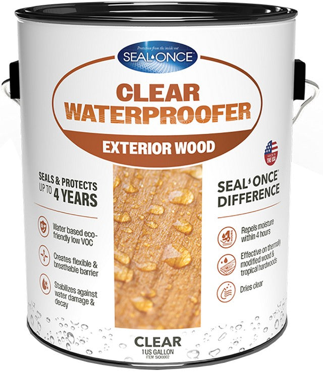 Seal Once Clear Woodproofer Exterior Wood Gallon SO0002