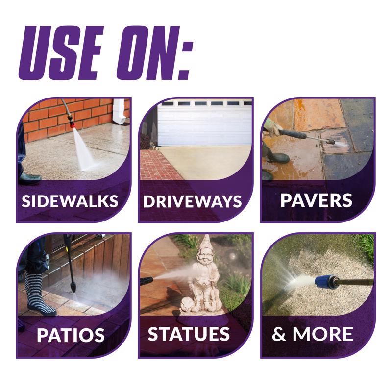 Simple Green Oxy Solve Concrete & Driveway Cleaner for use on infographic