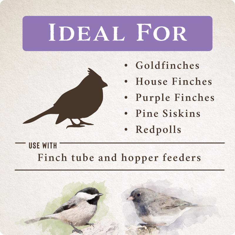 Songbird Selections Wild Finch Feast Wild Bird Food ideal bird type infographic