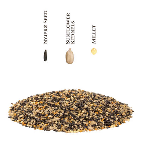 Songbird Selections Wild Finch Feast Wild Bird Food 13626 seed type infographic