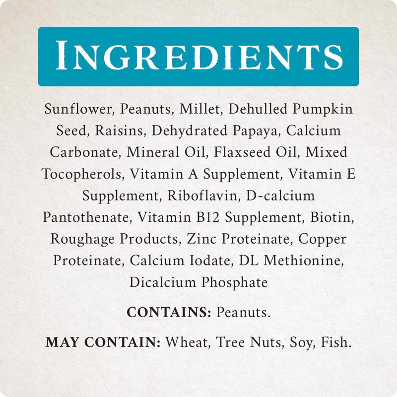 Songbird Selections No Waste Supreme Wild Bird Food ingredients