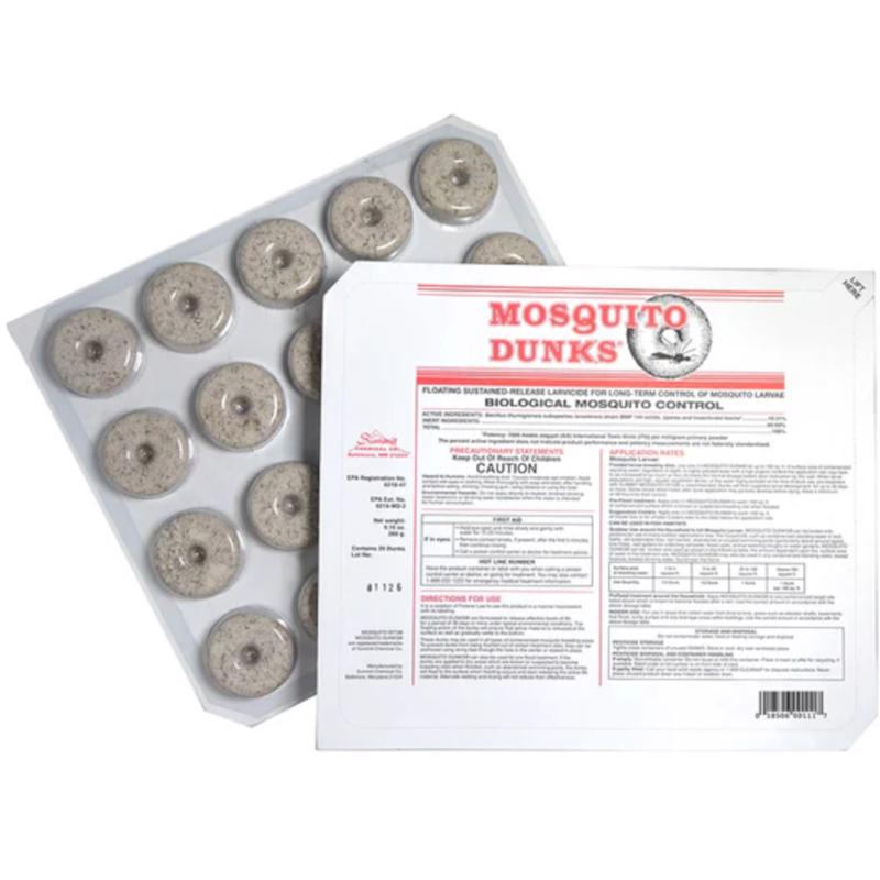 Summit Chemical Mosquito Dunks package label