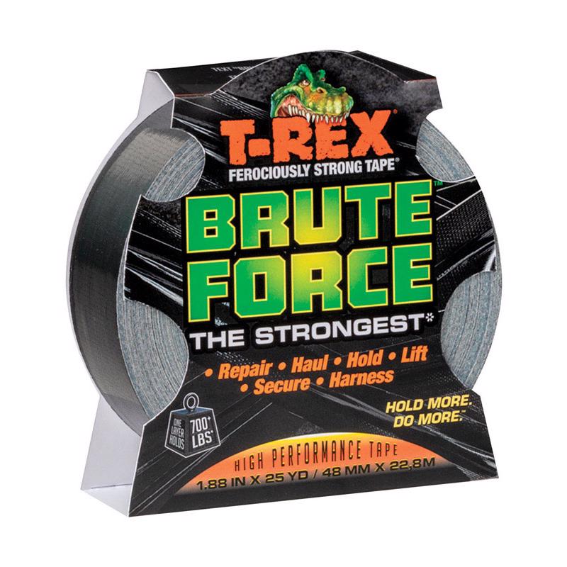 Packaged Product Image for T-Rex Brute Force 1.88 in. W X 25 yd L Black Duct Tape 242703