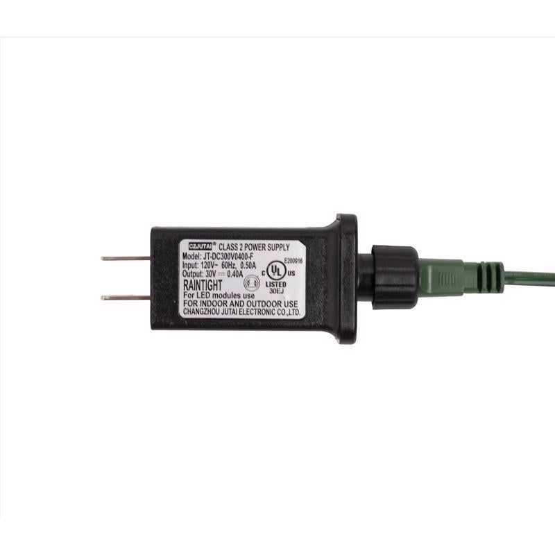 Power supply unit with label on a white background