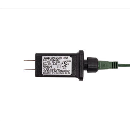 Power supply unit with label on a white background