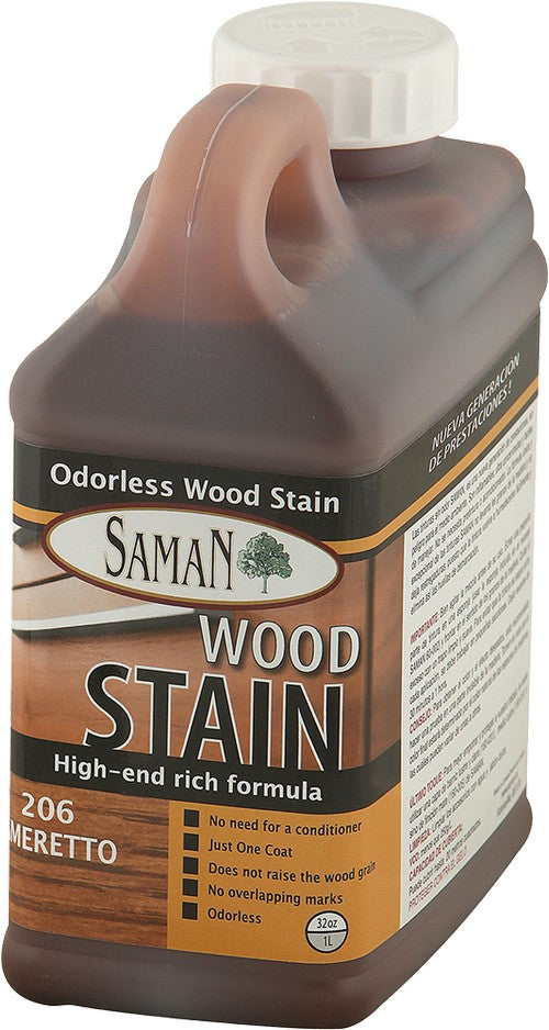 SamaN Water Based Stain 32 Oz Ameretto