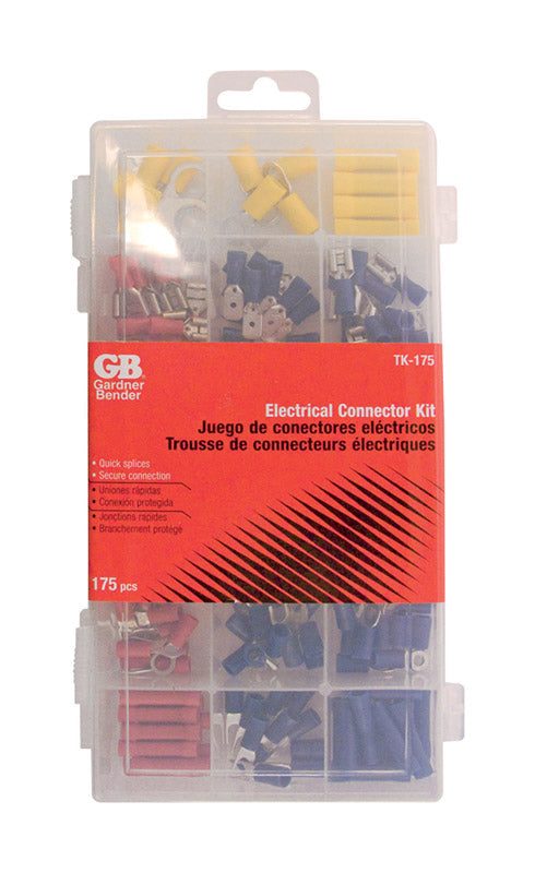 Tk175 Gardner Bender 22-10 Ga. Insulated Wire Terminal and Connector Kit Mul ...