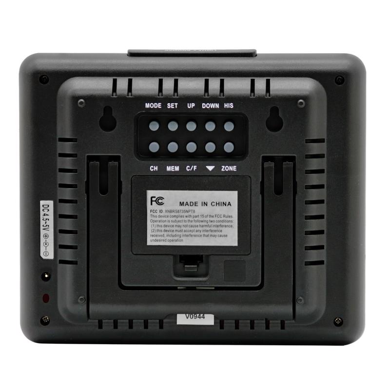 Back view of the Taylor Wireless Weather Station with Barometer 1513