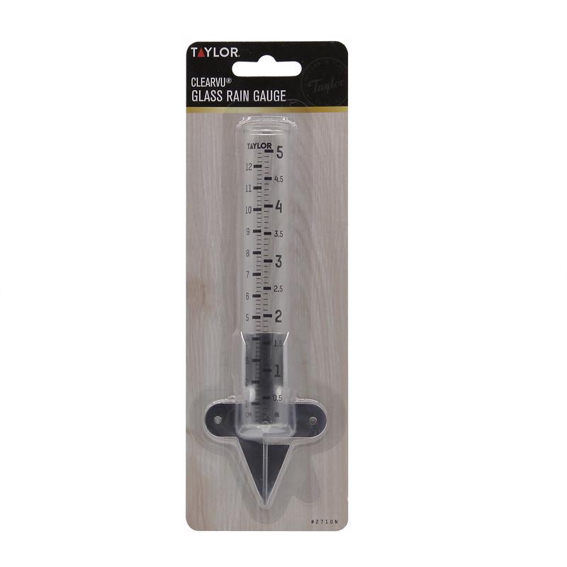 Taylor 2710N Rain Gauge in manufacturer packaging on a white background