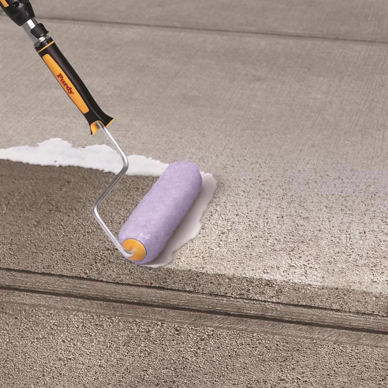 Thompson's WaterSeal Clear Water-Based Multi-Surface Waterproofer being applied with a roller.