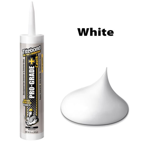 Titebond Pro-Grade Plus White Silicone Acrylic Caulk Color Chip