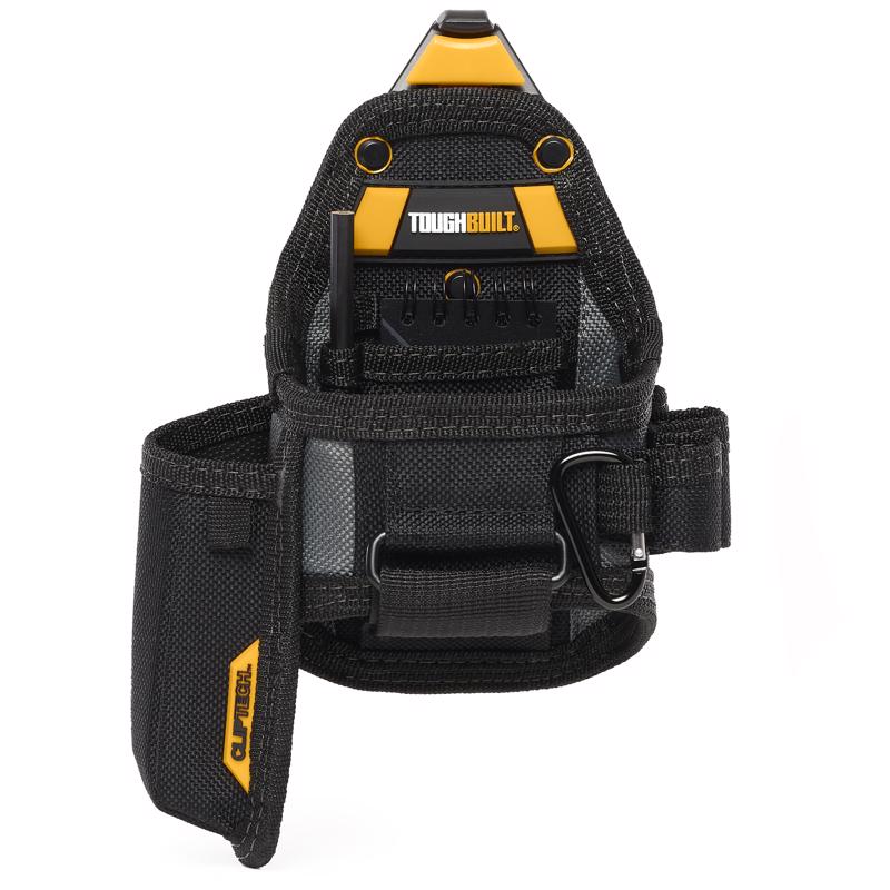 Tape Measure Pouch With Belt Clip – Heavy Duty Nylon Holster For Electricians, Plumbers & Carpenters (Fits Standard Tape Measures)