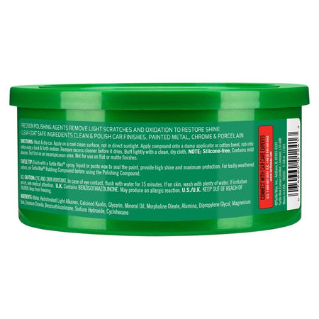 Turtle Wax T241A Polishing Compound back label