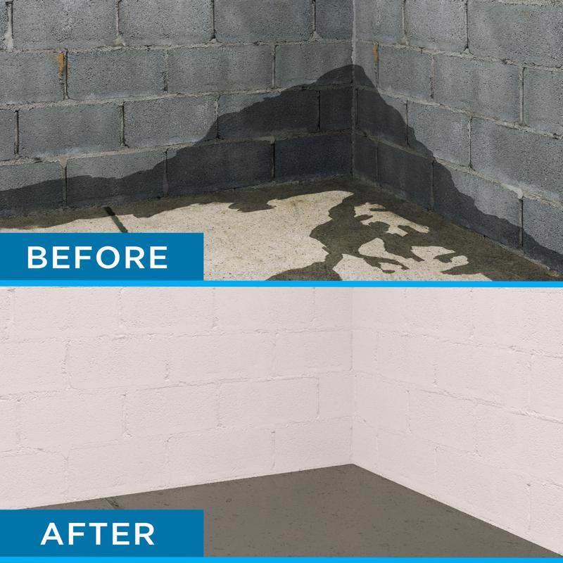 UGL Drylok Wet Wall Before & After