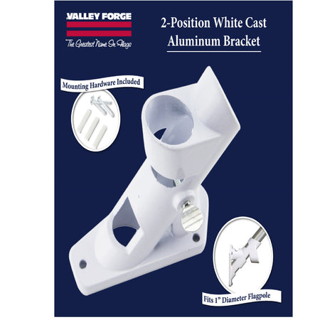 Valley Forge 10 in. L Aluminum Flag Pole Bracket 60752 product features