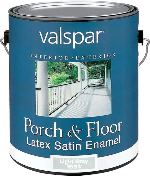Valspar Interior/Exterior Latex Enamel Porch & Floor Paint Gallon Light Gray