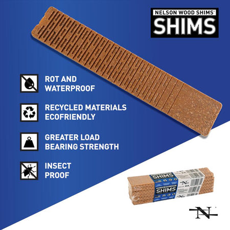 Nelson 8" Composite Shims 12-Pack WC8-12-32-78L-3