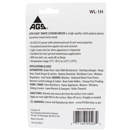 AGS WL-1H White Lithium Grease-1