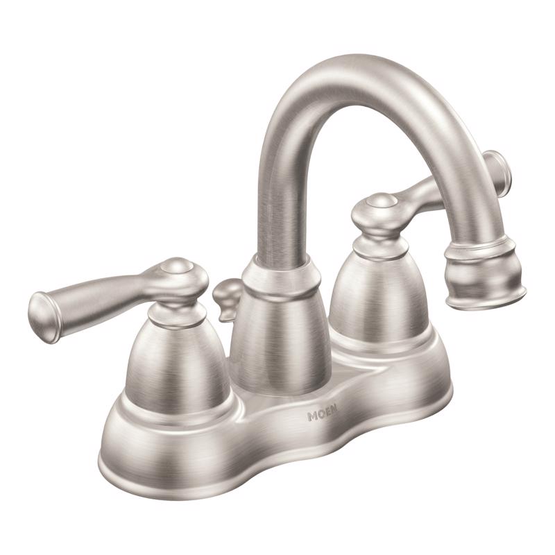 Moen WS84913SRN Banbury Brushed Nickel Bathroom Faucet 4 in.